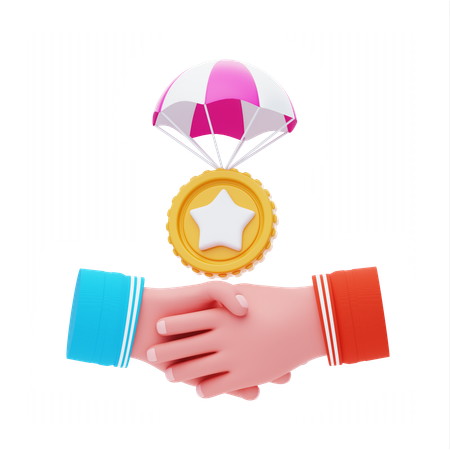 Airdrop Partnerships  3D Icon