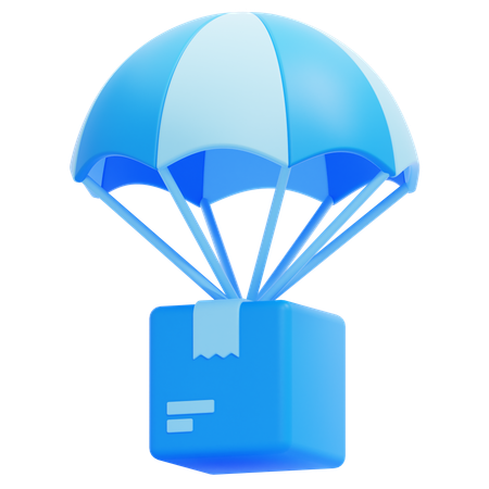 Airdropped Package  3D Icon