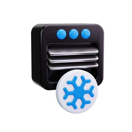 Aire acondicionado de ventana  3D Icon