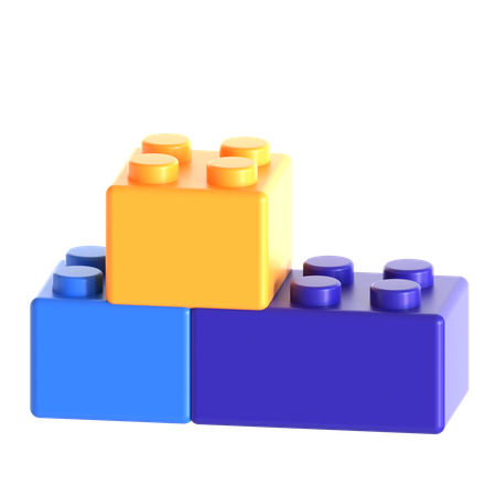 Blocs de jeux pour enfants  3D Icon