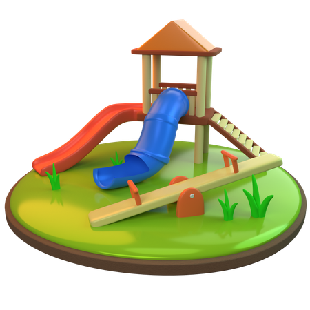 Aire de jeux pour enfants  3D Icon