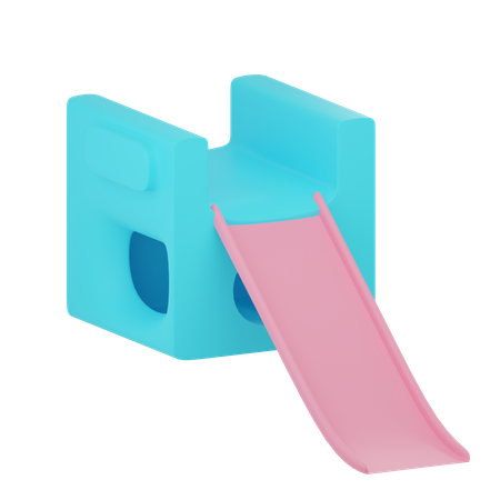 Toboggan pour aire de jeux  3D Icon