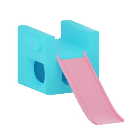 Toboggan pour aire de jeux  3D Icon