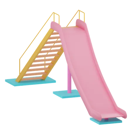 Toboggan pour aire de jeux  3D Icon