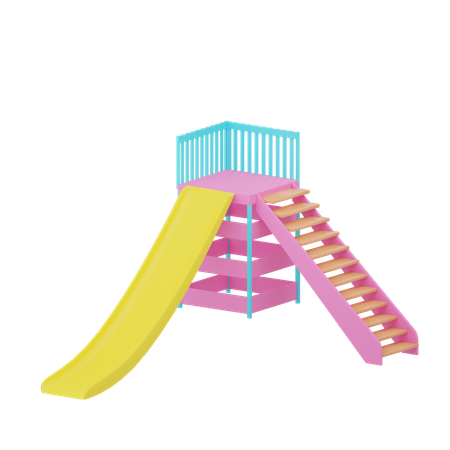 Toboggan pour aire de jeux  3D Icon