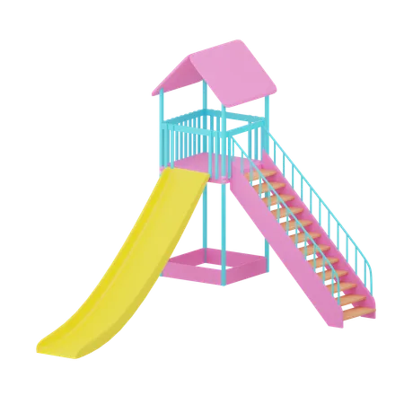 Toboggan pour aire de jeux  3D Icon