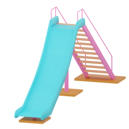 Toboggan pour aire de jeux  3D Icon