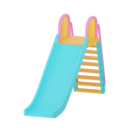 Toboggan pour aire de jeux  3D Icon