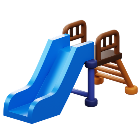 Toboggan pour aire de jeux  3D Icon