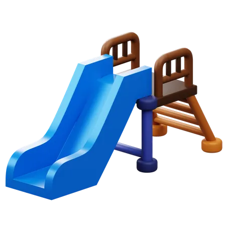 Toboggan pour aire de jeux  3D Icon