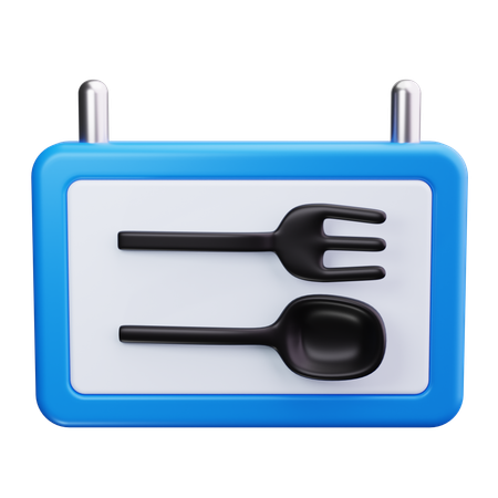 Aire de restauration  3D Icon