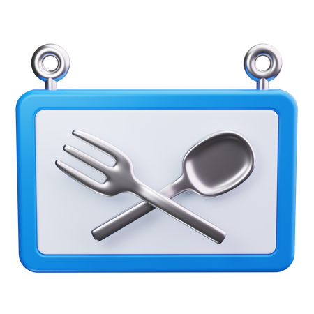 Aire de restauration  3D Icon