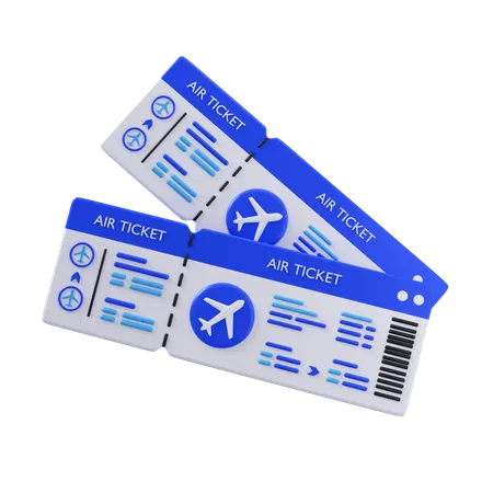 Airline Ticket  3D Icon