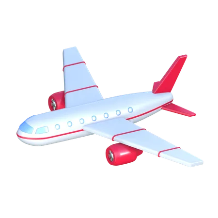 Airplane 3 D Transportation Icon 3D Icon