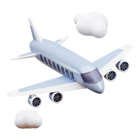 3 D Airplane Illustration 3D Icon