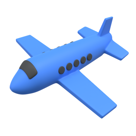 Airplane  3D Illustration