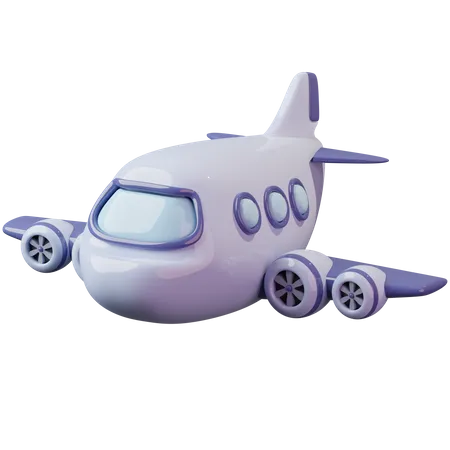 Airplane  3D Illustration