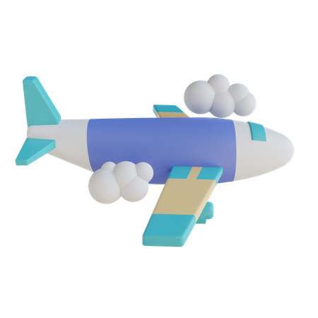 Airplane  3D Illustration