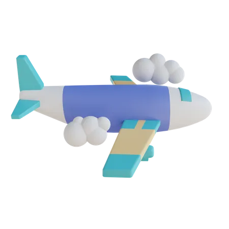 Airplane  3D Illustration