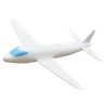 3d airplane illustration