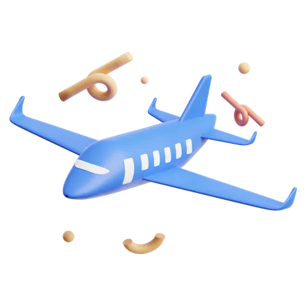 Airplane 3 D Icon 3D Icon