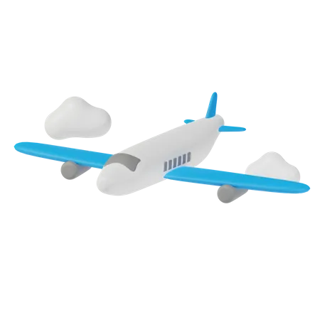 Airplane 3 D Travel Icon 3D Icon
