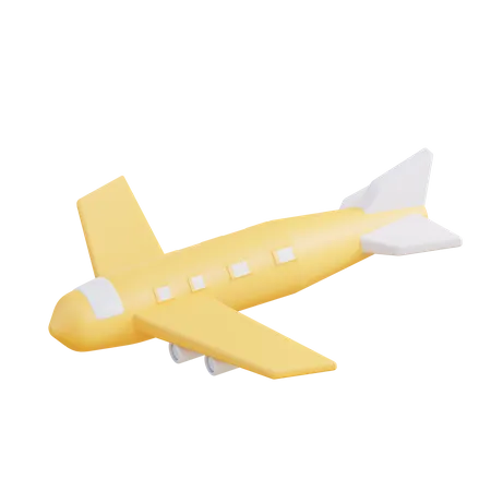 3 D Illustration Of An Airplane 3D Icon