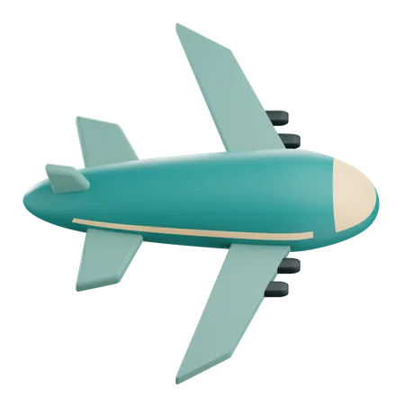 3 D Render Travel Illustration With Airplane In Flight 3D Icon