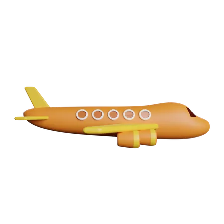 Airplane Flight Logistics 3D Icon