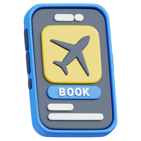 Airplane Booking  3D Icon