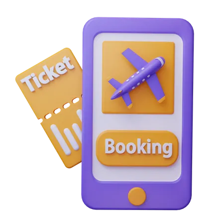 Airplane Booking  3D Icon