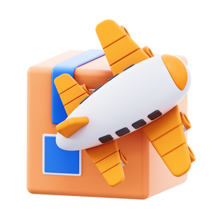 飛行機の箱  3D Icon