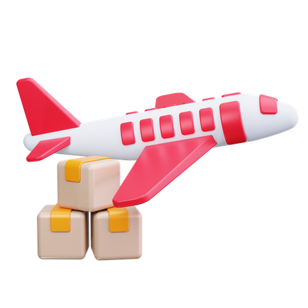 飛行機の貨物  3D Icon