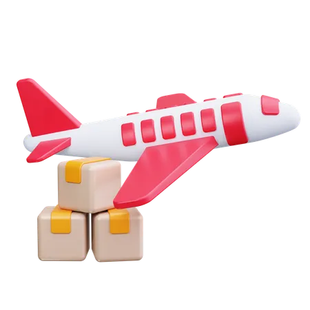 飛行機の貨物  3D Icon