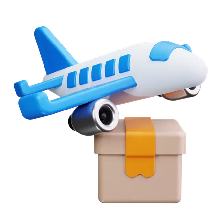 Airplane Cargo  3D Icon