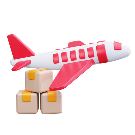 Airplane Cargo  3D Icon