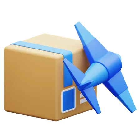 Airplane Delivery  3D Icon