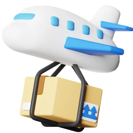 Airplane Delivery  3D Icon