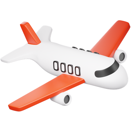 Airplane Flight  3D Icon