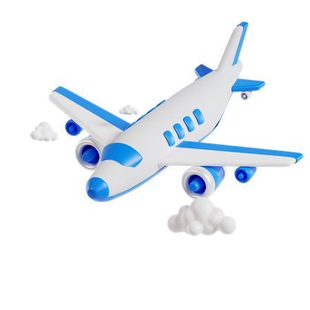 Airplane Flying  3D Icon
