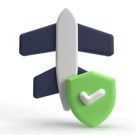 Airplane Safe  3D Icon