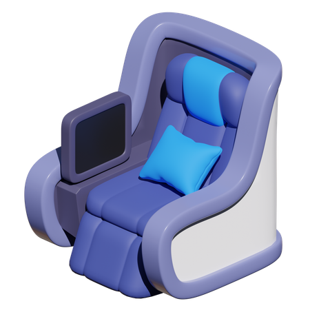 Airplane Seat  3D Icon