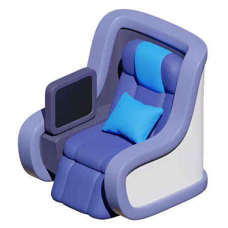 Airplane Seat  3D Icon
