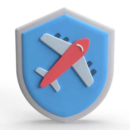 Airplane Security  3D Icon