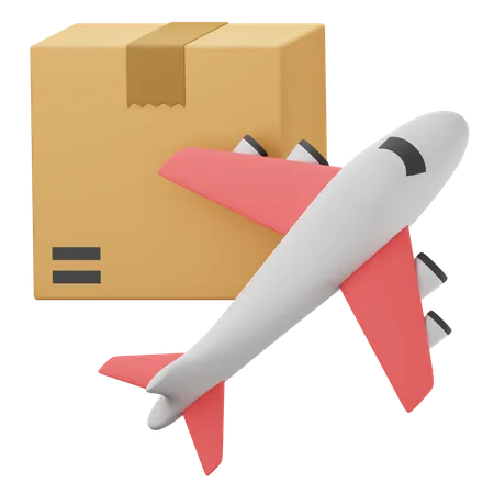 Airplane Shipping  3D Icon