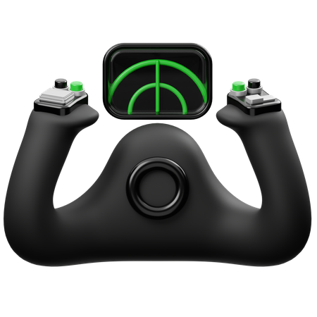 Airplane Steering Wheel  3D Icon