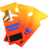 3d air-ticket illustration