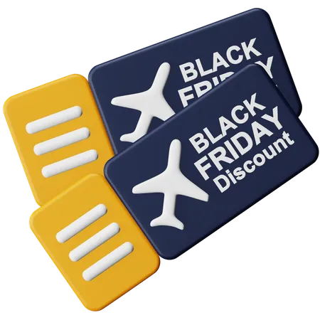 Airplane Ticket Discount 3D Icon