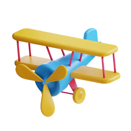 3 D Airplane Toy Icon 3D Icon