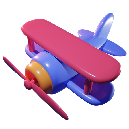 Airplane toy's  3D Icon